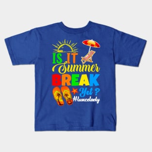 is it summer break yet 3 Kids T-Shirt